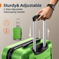 thumbnail image 3 of SHOWKOO 3 Piece Luggage Sets Hard Shell Suitcase Set with Spinner Wheels for Travel Trips Business 20" 24" 28", 3 of 8