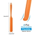 thumbnail image 2 of 4Pcs Silicone Jar Spatula, Heat Resistant Jam Spreader for Jars, Bottles, Cooking Baking Mixing Tools (Orange), 2 of 7
