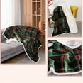 thumbnail image 4 of Tgbvmt Double Flannel Blanket, Lamb Fleece Thermal Blanket, Thickened Winter Bed Cover, Soft and Cozy, Available in Red and Green Colors, Perfect for Cold Nights, Winter Comfort, and Holiday Gifting, 4 of 6