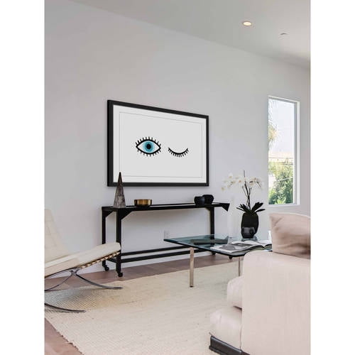 "One Eye Open" Framed Painting Print