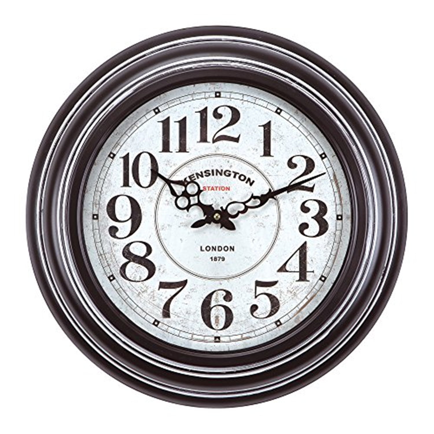 FirsTime 25676 Luna Wall Clock Oil Rubbed Bronze Wall Clocks