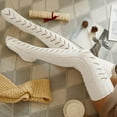 thumbnail image 6 of Thigh High Socks for Women Cable Knit Over the Knee Boot Socks, Long Warm Leg Warmers Winter, 6 of 6