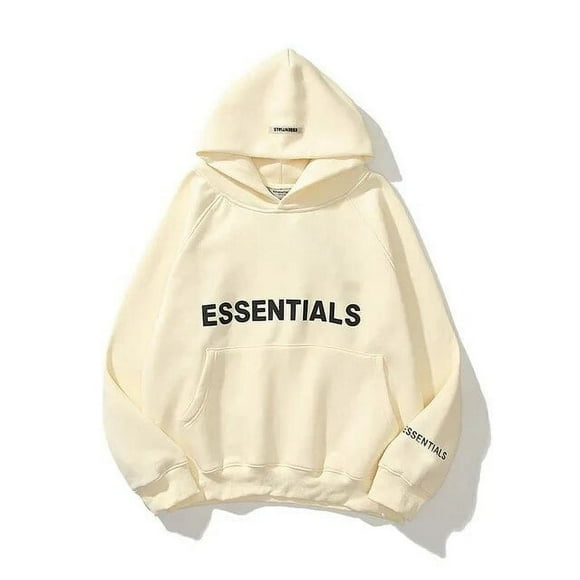 CNKOO Essentiel Chandail à Capuchon Hommes et Femmes Hip-Hop de Rue Chandail Molletonné Lettres Réfléchissantes Imprimées Molleton Super Dalian Chandail à Capuchon Mode