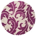 thumbnail image 4 of SAFAVIEH Soho Blair Floral Wool Area Rug, Purple/Beige, 2' x 3', 4 of 7