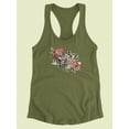 thumbnail image 3 of Peace Love Joy Collection A Racerback Tank Women -Grace Popp Designs, Female Large, 3 of 4