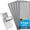 White, variant on IUU - Extra Strong Magnetic Air Vent Screen Cover for Floor 5-Pack (7'' x 13'', Black)