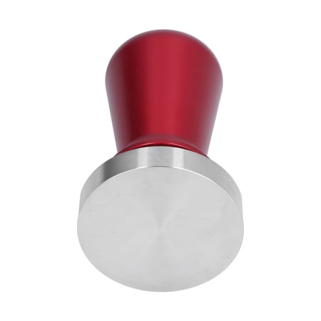 BOKYAN 58mm Diameter Stainless Steel Calibrated Espresso Powder Tamper with Aluminum Handle, Red (2.3 inches / 58 mm)