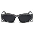 thumbnail image 2 of Gray Frame Sunglasses Square Light Weight Eye Wear Classy, 2 of 2