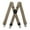 Khaki, variant on Suspenders for Men X Back 4 Metal Clips 1.5 Inch Wide Strong Clip Black Suspenders for Work