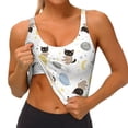 thumbnail image 4 of Naloa Cute Cat Sports Bras for Women, High Support Bra with Removable Pads, Comfortable - X-Large, 4 of 9
