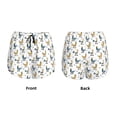 thumbnail image 3 of Balery Farm Roosters Pantalones cortos deportivos para mujer con forro y dos bolsillos, elásticos, para entrenamiento, gimnasio, yoga-Small, 3 of 7