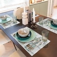 thumbnail image 6 of Eucalyptus Placemats Set of 4 Farmhouse Green Botanical Table Mats Washable Place mats for Home Party Indoor Kitchen Dining Table Decoration 12x18 Inch, 6 of 6