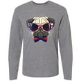 thumbnail image 3 of Inktastic Pug Dog July 4th Patriotic Sunglasses Long Sleeve T-Shirt, 3 of 5