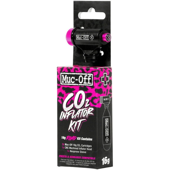 Muc-Off inflator Kit 16g Dual Head Tire inflator