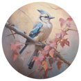 thumbnail image 3 of Ryvnso Birds on Tree Branch Round Plate Mats Dining Table Placemat Set of 4 for Holiday Decoration, 3 of 7