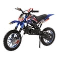 thumbnail image 2 of ASKMZ 49cc Mini Dirt Bike, Gas Power Off-Road Motorcycle with Disc Brakes, 40KM/H Max Speed (Blue), 2 of 16