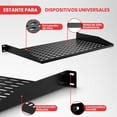 thumbnail image 2 of 2 Estantes para Servidor de 1U Pyle, Bandeja Universal de Montaje en Rack de 19 Pulgadas, Buena circulación de Aire, Montaje en voladizo, Estante para Montaje en Pared, Montaje en Caja de Servidor, 2 of 7