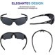 thumbnail image 3 of polarized sports sunglasses form women youth glasses UV400 protection cycling running driving fishing golf motorcycle baseball, 3 of 5