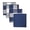 Navy Blue, variant on Fennco Styles Buffalo Check Double Layers Reversible Coasters 6"W x 6"L, Set of 4 - Handmade in USA