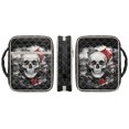 thumbnail image 2 of ZUXONGSY Skull Moon Flower Print Bible Case for Women Portable Bible Protector Large Handbag with Pen Slots Journal Case for Daily Use, 2 of 7