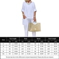 thumbnail image 3 of Traje De Verano De 2 Piezas Algodón Cami Top Pantalones Cuello redondo Mujeres Loose Fit Ropa diaria (Blanco M) Cgtredaw Para estrenar, 3 of 6