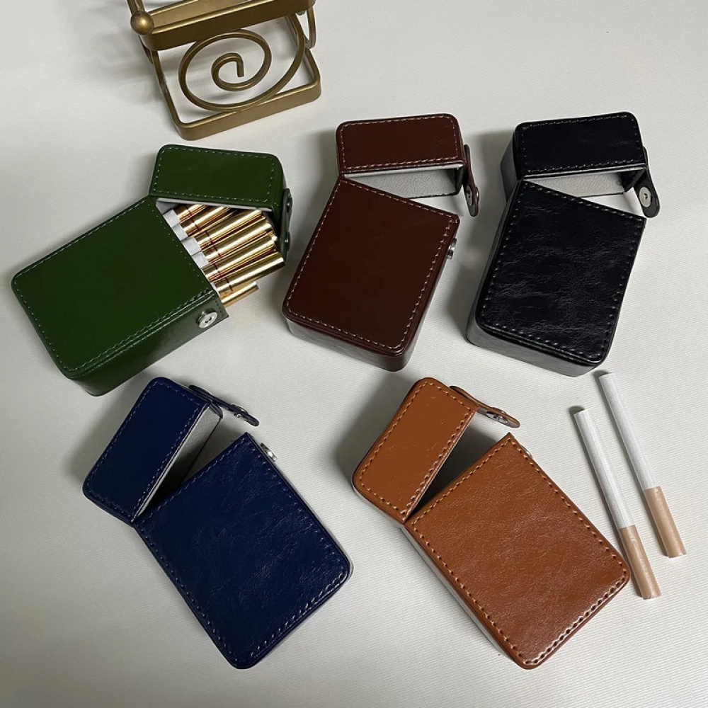 faux cigarette holder Fujima Faux Leather Cigarette Case | King Size Fake Cigarette Holder Accessory -