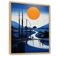 thumbnail image 2 of Designart "Scenic Views of a Modern Blue Bridge III" Cityscapes Floater Framed Canvas Print, 2 of 7