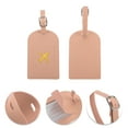 thumbnail image 3 of Unique Bargains 1 Pc Lightweight Luggage Tag for Travelling Pink Polyurethane, 3 of 5