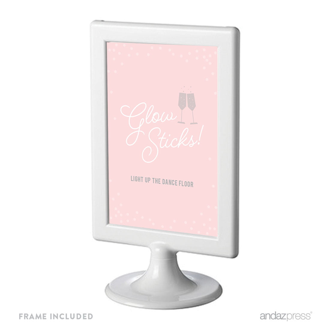 Blush Rose Gold & Lilac Toilet Get Out & Dance Personalised Wedding Sign 