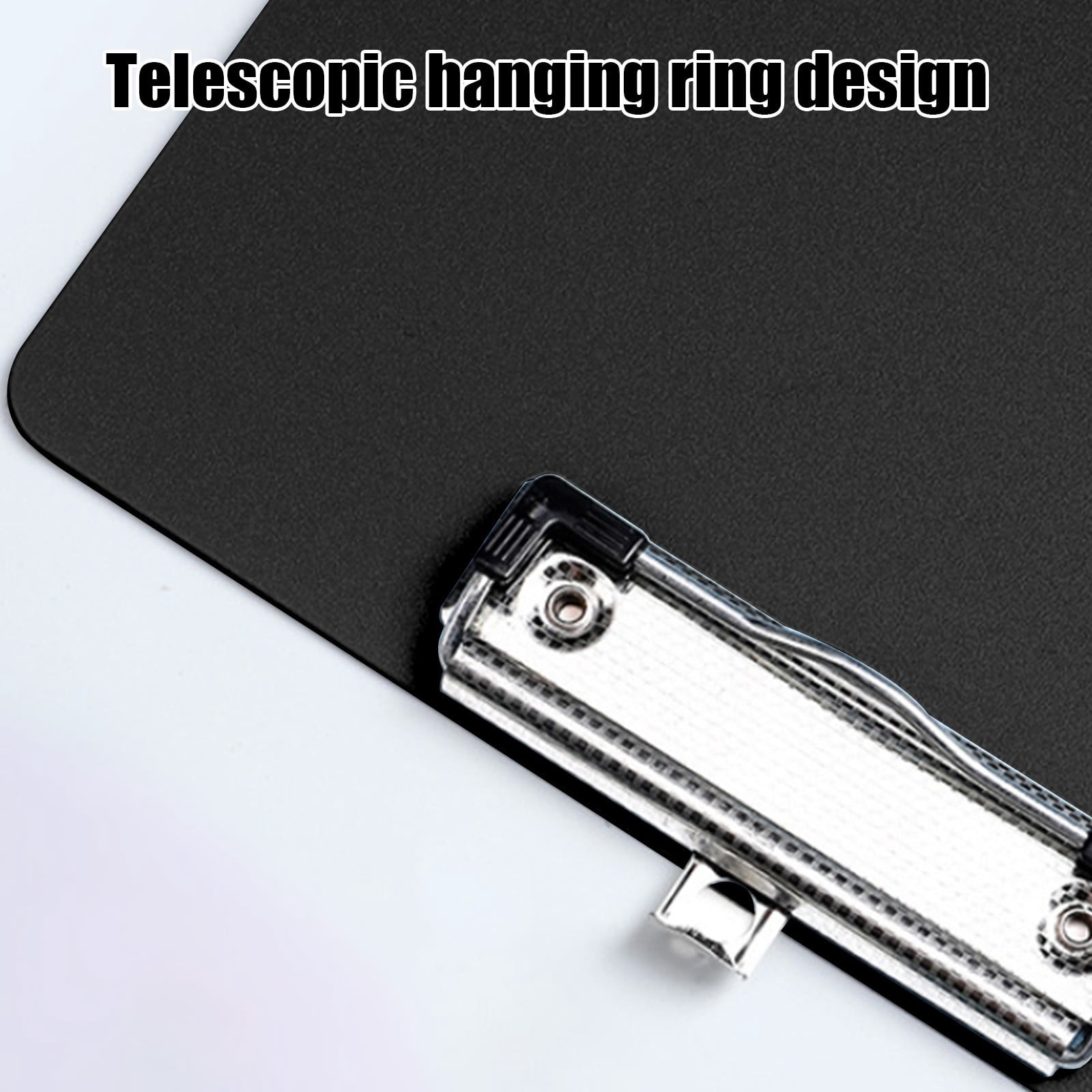Bxaolu Plastic Clipboards, A4 Black Clip Board 8.5x11 for Men, Woman, Size 9" x 12.5" with Low Profile Clip, Home,Office Supply, Black