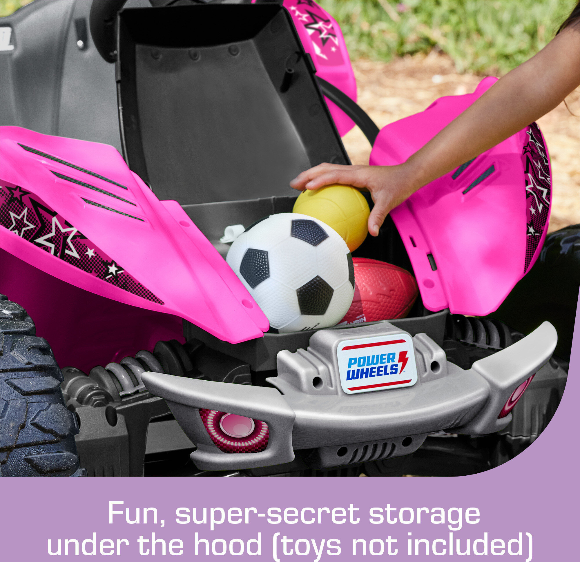 Power Wheels Dune Racer Extreme Battery-Powered Ride-on Vehicle with Charger, Pink, 12 V, Max Speed: 5 mph - image 4 of 7