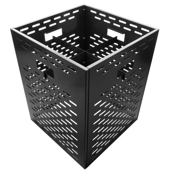 50 Gallon Burn Barrel for Outside - Heavy Duty Burn Cage Incinerator for Paper, Leaf, Yard Waste & Trash with Low Smoke Design, Fire Pit & Steel Drum Burn Box (Without Bottom Grate)