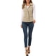 thumbnail image 2 of Chaqueta sin mangas con cremallera Inspire Chic para mujer, chaleco utilitario con bolsillos, 2XL, caqui, 2 of 7