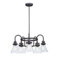 thumbnail image 1 of Maxim 26117CDOI Seafarer 5-Light Chandelier Ceiling Light, Oil Rubbed Bronze, 1 of 2
