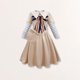 thumbnail image 4 of Vestido de disfraz para niñas estilo vintage cuello de solapa vestido de manga larga traje de festival, 4 of 8