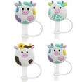 thumbnail image 4 of 5PCS Bar Cute Reusable Airtight Splash Proof 6-10mm straws Silicone Straw Plug Straw Covers Drinking Caps Straw Topper B, 4 of 6