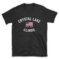 thumbnail image 1 of Crystal Lake Illinois Patriot Men's Cotton T-Shirt, 1 of 1