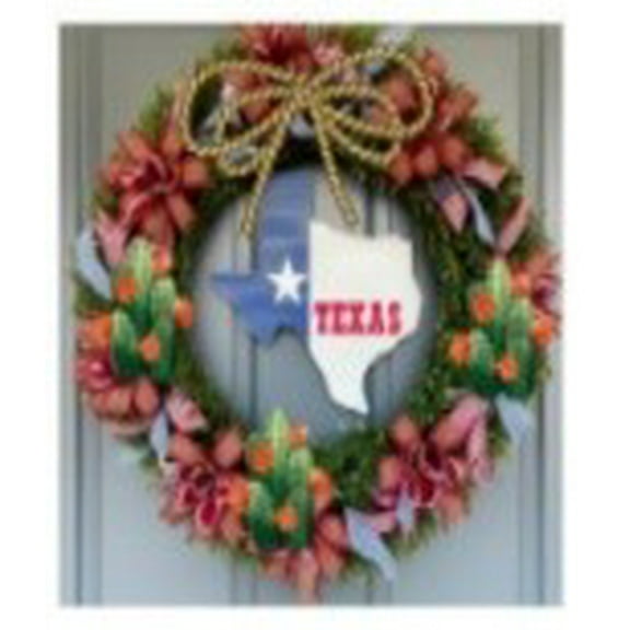 Texas Lone Star Wreath