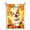 Corgi, variant on Fall Yorkie Dog Welcome Garden Flags Outside 12x18 Double Sided | Burlap Autumn Dog Pumpkin Design, Holiday Thanksgiving Outdoor Yard Decorations, Farmhouse Porch Garden Decor