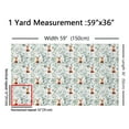 thumbnail image 2 of Fox Fabric by the Yard,Kids Cartoon Animal Upholstery Fabric,Nature Flowers Leaves Decorative Fabric,Woodland Wildlife Indoor Outdoor Fabric for Women Men Adult,Waterproof 2 Yards, 2 of 5