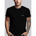 thumbnail image 1 of Camiseta con estampado de gaviota para hombre, informal, de manga corta, para verano, para adultos, hombres, mujeres, adolescentes, jóvenes y ocio., 1 of 5