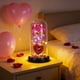 thumbnail image 1 of Luz Nocturna De Plástico 1Pcs Heart Shaped Night Light with Preserved Crystal Rose Inside Glass Dome Pink LED Glowing Decorative Gift for Valentines Day or Birthday 8.66x4.52" JASKFLY, 1 of 8