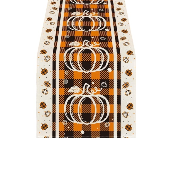 huayou Fall Harvest Theme Table Runner, 13x72 Inch Lightweight Waterproof Table Runner, for Thanksgiving Patry, Home Gathering, Kitchen, Dining Table