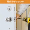 thumbnail image 3 of Mornwell Cerradura Residencial con llave,Juego de cerradura puerta principal con Jaladera-Gatillo y Perilla,Cerrojo cilindro-mariposa de Lat&oacute;n,chapa para puerta exterior con Manija de Puert, 3 of 6