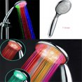 thumbnail image 1 of 7 Colour LED Automatic Changing Bright Light Water Bathroom Home Shower Head, 1 of 10
