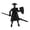 Black, variant on Christmas 3D Printed Swordsman Series Mobile Doll Fully Posable Action Figure Robot with 6 Unique Accessories and 3 Pairs of Hands for Display, White