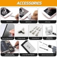 thumbnail image 1 of Kit de destornilladores de precisión 135 en 1 S2, herramienta de precisión para reparar teléfonos inteligentes, computadoras, anteojos, tabletas, relojes, negro + gris, 1 of 2