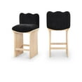 thumbnail image 2 of Meridina Furniture Shaw Black Chenille Fabric Upholstered Counter Stool, 2 of 10
