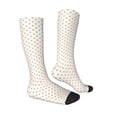 thumbnail image 3 of Fotbe Minimalist Crosshatch Dots print Women's Men's Novelty Crew Socks Cotton Socks Knee High Socks for Walking,Running,Nurses,Pregnancy, 3 of 8
