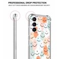 thumbnail image 3 of Colorful Smile Faces Case for Samsung Galaxy S21 ,Aesthetic Art Design Pattern TPU Shock Proof Cover Case, 3 of 6